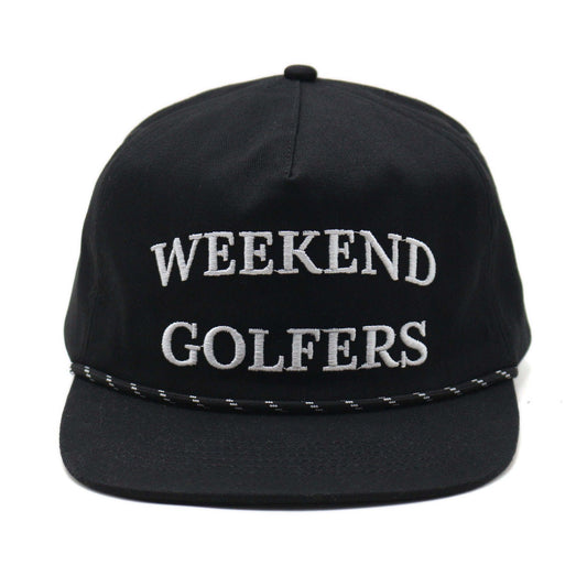 Weekend Golfers Rope Cap - Black